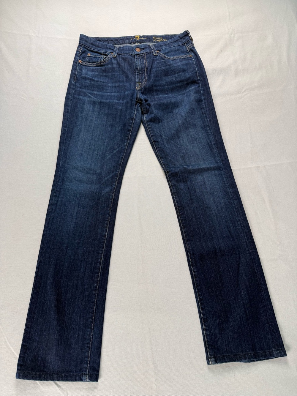 7 For All Mankind Dark Blue Flare Jeans